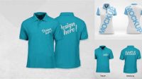 4793+ Mockup Polo Shirt Cdr Digital Download