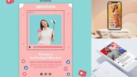 480+ Facebook Live Mockup Psd High-Quality PSD