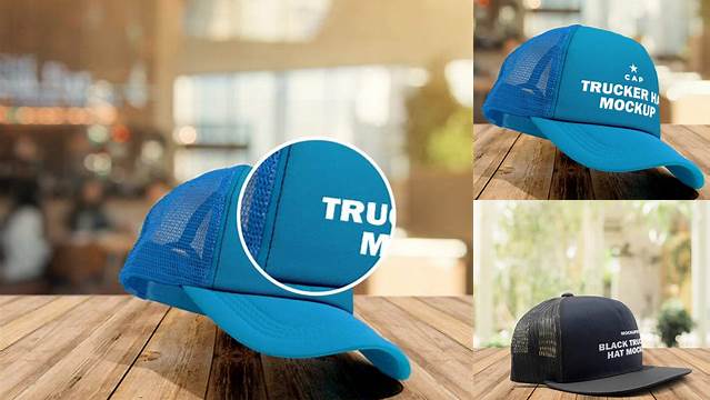 4803+ Free Trucker Hat Mockup Layered PSD File