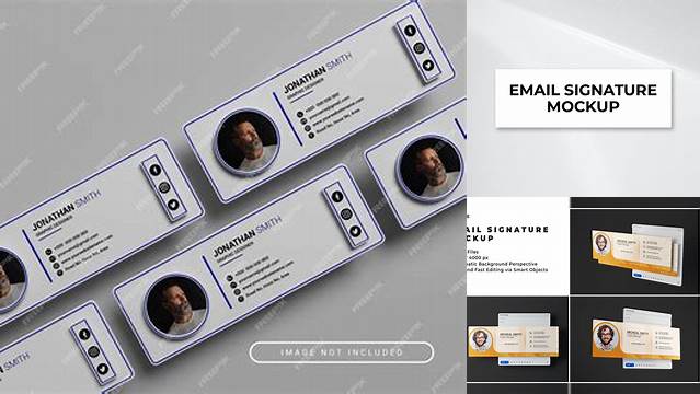 4804+ Email Signature Mockup Free PSD