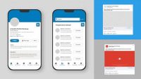 4805+ Linkedin Phone Mockup Elegant Free Template