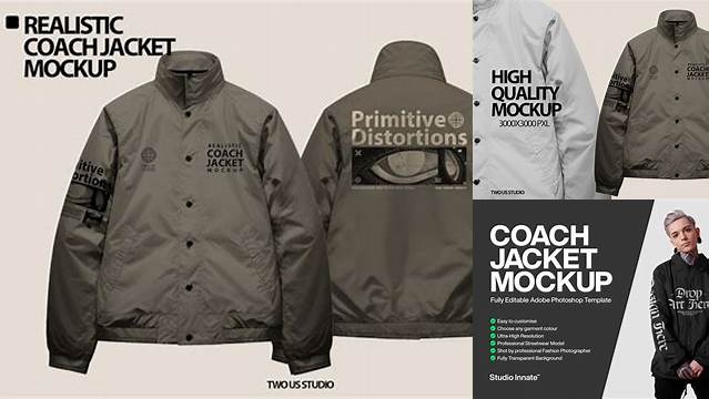 4808+ Coach Jacket Mockup Psd Free Hight Resolution