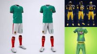 4809+ Football Uniform Mockup Free PSD Download