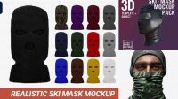 4809+ Ski Mask Mockup Digital Download