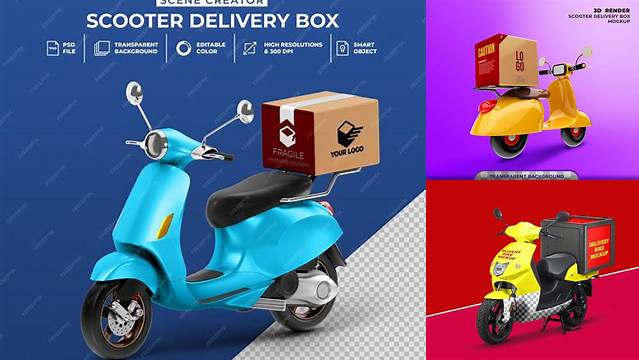 4813+ Bike Delivery Mockup High Resolution