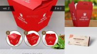 4813+ Mockup Rice Box Modern Design PSD