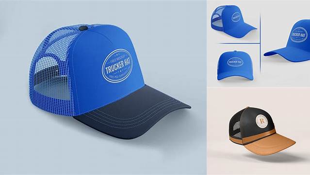 4822+ Trucker Cap Mockup Psd Free PSD