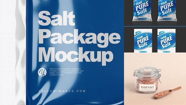 4828+ Salt Packaging Mockup PSD File Download