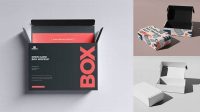 484+ Free Open Card Box Mockup Modern PSD Templates