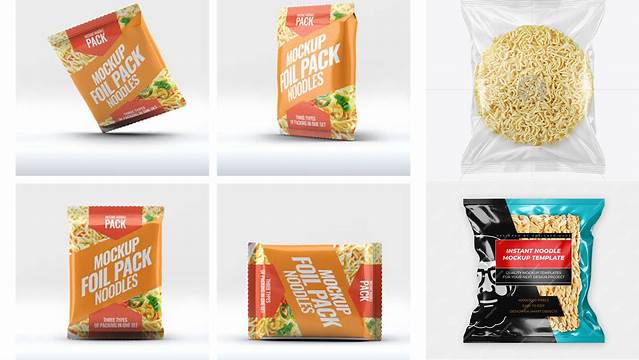 4843+ Instant Noodle Packaging Mockup Free Best for Showcase