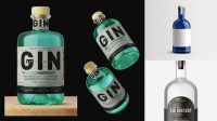 4855+ Gin Bottle Mockup Best Free Mockup PSD