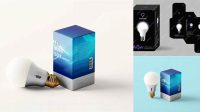 4856+ Bulb Box Mockup Include TIFF