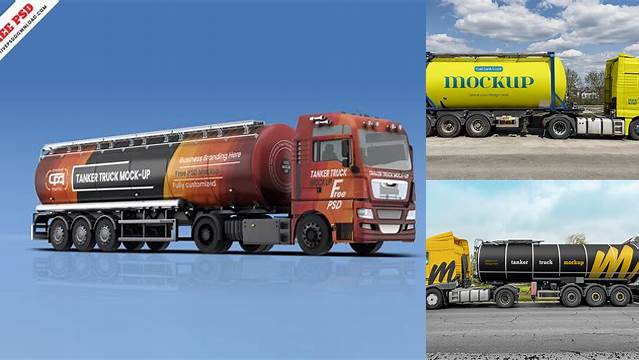 4858+ Tank Truck Mockup Free PSD Free Download