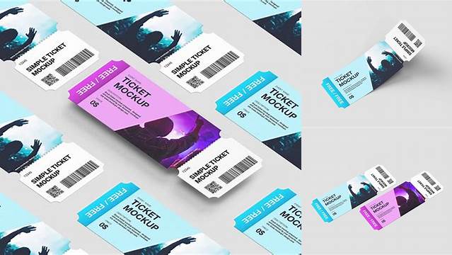 4866+ Ticket Mockup Free For Free Download