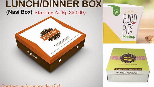 4873+ Mockup Box Nasi Exclusive Digital PSD Resource