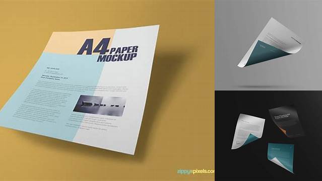 4885+ Flying Paper Mockup Free Editable Graphic Free PSD