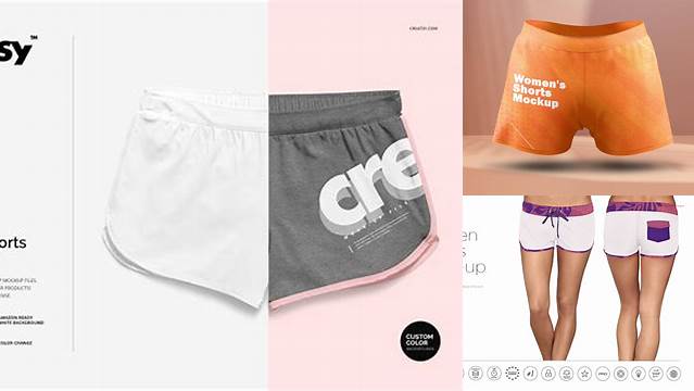 4890+ Women Shorts Mockup Creative Design Resource