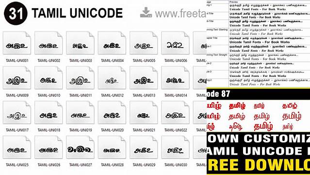 4908+ Tamil Unicode Fonts Collection Zip Smart PNG Image