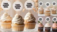 4915+ Cupcake Topper Mockup Free Easy Editable