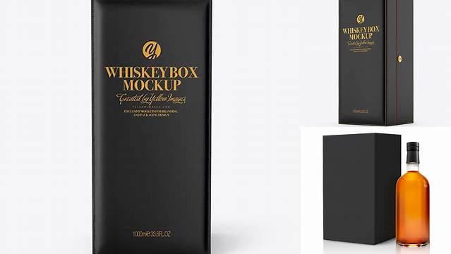 4922+ Whiskey Box Mockup Free PSD