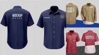 4930+ Work Shirt Mockup Psd Free Digital Download