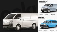 4932+ Toyota Hiace Mockup Free High-Quality PSD