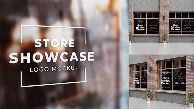 4937+ Glass Window Mockup Best for Showcase