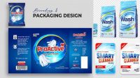 4938+ Detergent Powder Packaging Design Psd Smart PNG Image