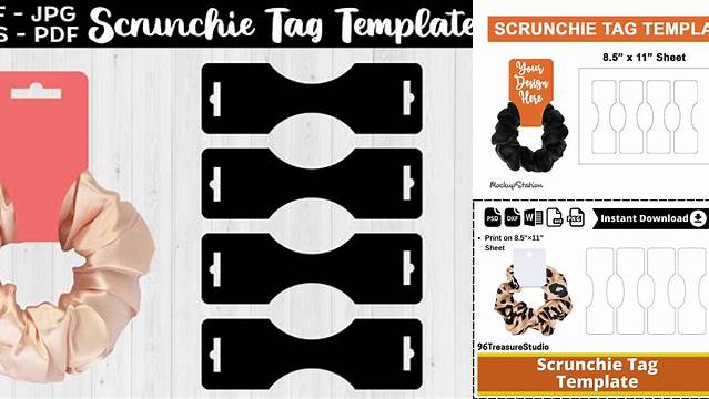 4943+ Scrunchie Tag Template Free Premium Design Freebie