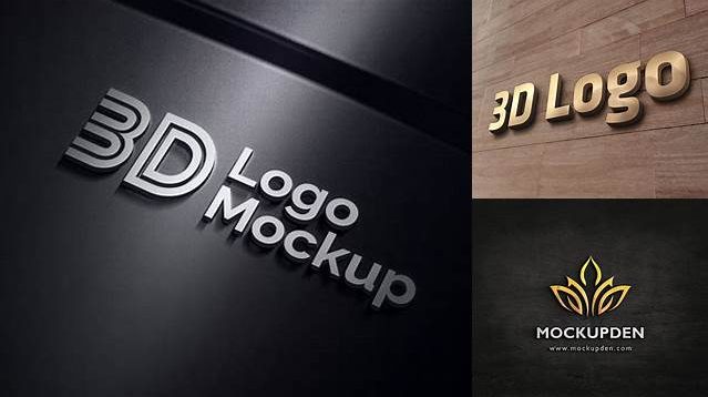 4944+ 3d Logo Mockup Psd Free Download 2020 Include TIFF