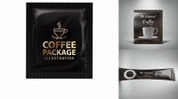 4973+ Coffee Sachet Mockup Free Smart PNG Image