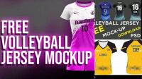 4986+ Volleyball Uniform Mockup Editable Photoshop File