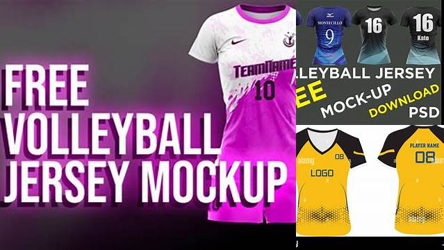 4986+ Volleyball Uniform Mockup Editable Photoshop File