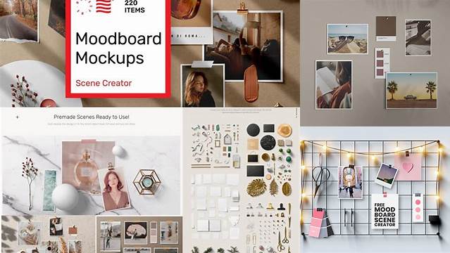 499+ Moodboard Mockup Free PSD Free Download