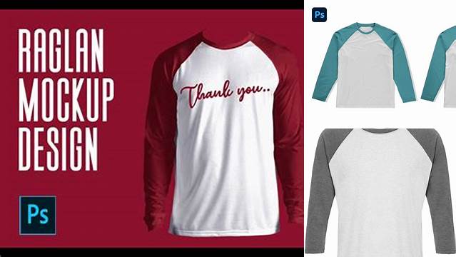 4997+ Free Download Mockup Raglan 3/4 Psd PSD Download