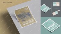 4997+ Postage Stamp Mockup Free PSD for Creatives