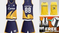 4999+ Free Basketball Jersey Mockup Customizable Design Files