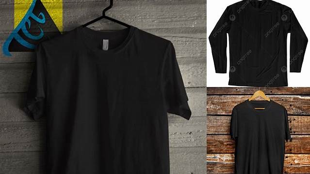 500+ Mockup Baju Polos Hitam PSD Download