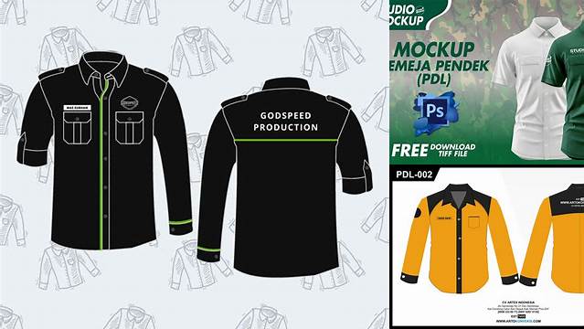 5002+ Mockup Baju Pdl Free PSD