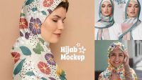 5004+ Hijab Mockup Psd High Resolution