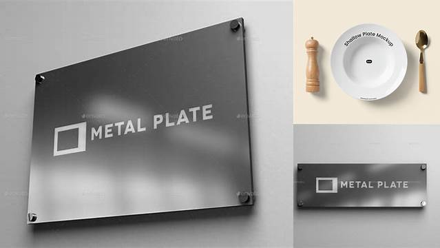 5011+ Metal Plate Mockup Free Hight Resolution