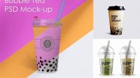 5013+ Mockup Cup Boba Premium PSD Freebie