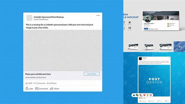 5013+ Mockup Linkedin Post PSD Free Download