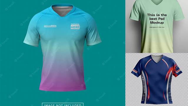 5015+ Mockup Jersey V Neck Psd Digital Download