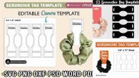 5016+ Scrunchie Tag Template Hight Resolution