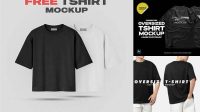 5017+ Oversized T-shirt Mockup Mockup File Free Download