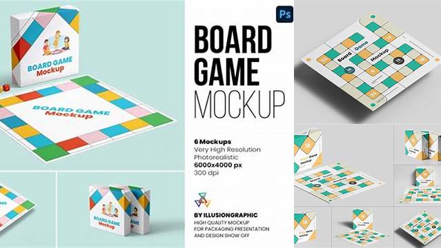 5022+ Free Board Game Mockup Download Free