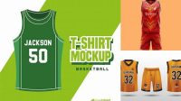 5027+ Basketball Shirt Mockup Best for Showcase