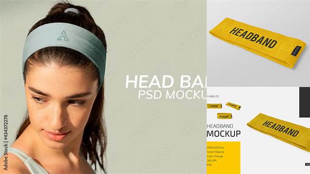 5029+ Headband Mockup High-End Creative PSD Template