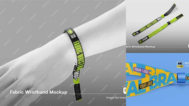 5033+ Fabric Wristband Mockup Free Creative Layered Design File